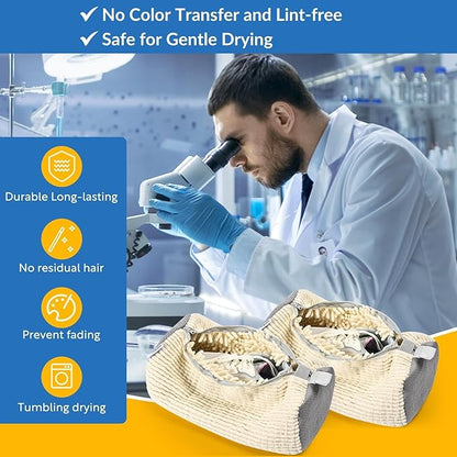 Shoe Bag for Washing Machine, Sneaker Cleaning Bag 2 PCS Set Pearl White, Fluffy Fiber Inside, Large Size Shoe Washing Machine Bag, 360 Laundry Bag for Tennis Gym Running Trainers Hiking