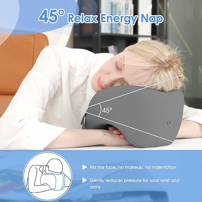 jiaao Neck Pillow Airplane, Memory Foam Travel Neck Pillows for Long Flight, 3D Eye Masks, Ear Plugs and Portable Drawstring Bag, Napping Pillow for Home, Road Trips, Sleep Rest and Travel Use