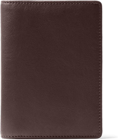 Leatherology Deluxe Passport Cover – Leather Travel Wallet with Card Slots, Pockets & Cash Storage
