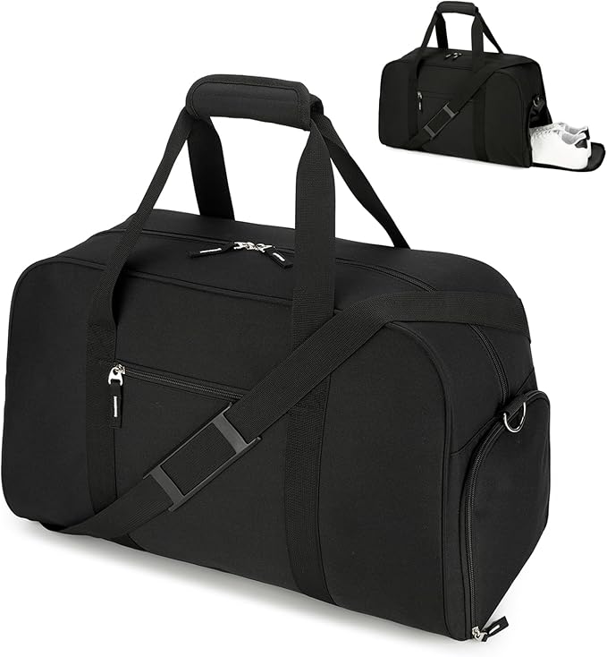 Searock 21 Inch Gym Bag with Shoe Compartment, Sports Duffle Bag for Travel, Carry On Duffel Bag, Weekender Overnight Bags for Men and Women Traveling