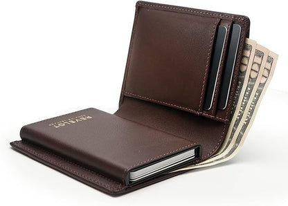 Revelot Cardholder Wallet/Genuine Leather with RFID Blocking / W1 (Coffee Nappa)