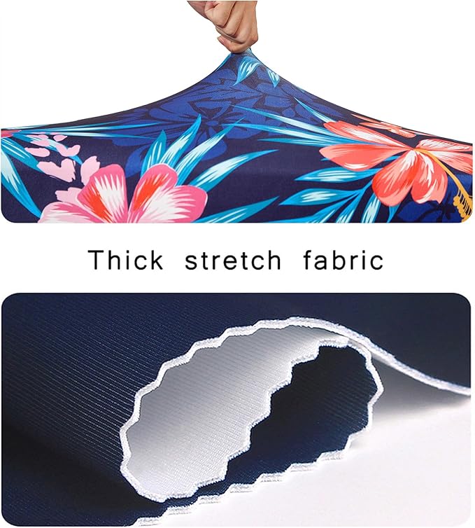 WUJIAONIAO Travel Luggage Cover Baggage Suitcase Cover Protector Skins 18-32 Inch (Flower, L (for 25-28 inch luggage))