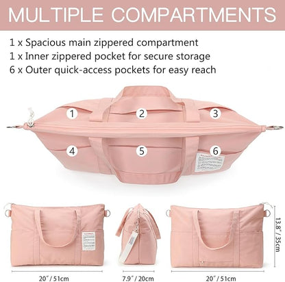 VanFn Duffle Bags, Women Sports Gym Bag, Travel Totes Duffel Bag, Outdoor Weekend Bag, Crossbody Bag, Lightweight Luggage Duffle Backpack, Shoulder Handbag For Men, Scandihome Series