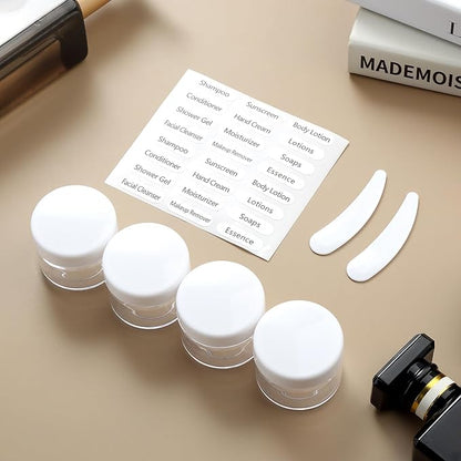 16 Pack Travel Bottles for Toiletries, 6oz Silicone, Leak Proof, Reusable, Oval, Perfect for Travel, Vacation, Plane Trip, Camp