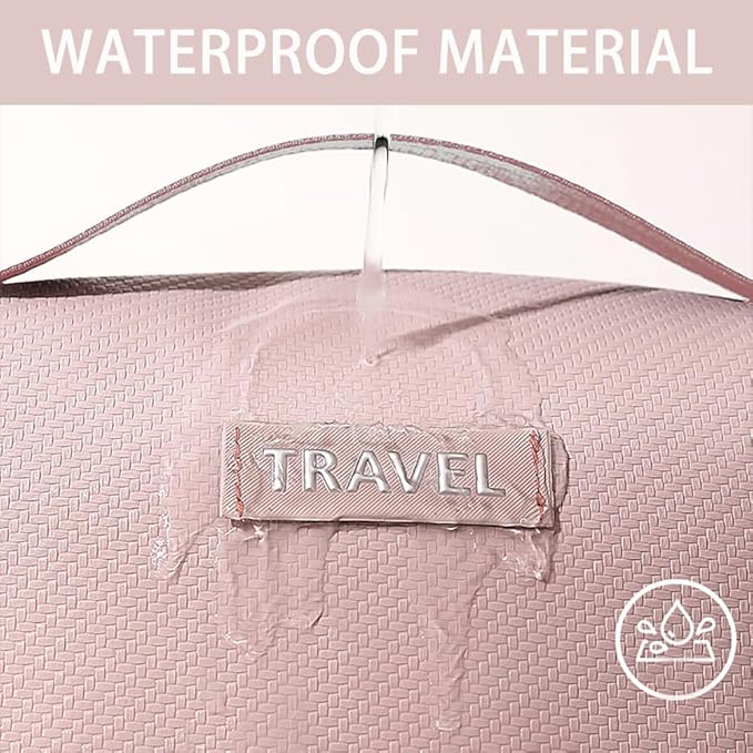 Electronic Organizer Accessory Cable Organiser Bag Water-Resistant Travel Essentials Tech Pouch for Charger, Cables, Hard Drive, Power Bank, Memory Card (Pink)