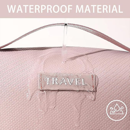 Electronic Organizer Accessory Cable Organiser Bag Water-Resistant Travel Essentials Tech Pouch for Charger, Cables, Hard Drive, Power Bank, Memory Card (Pink)