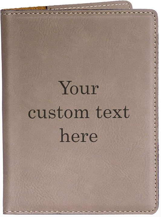 Lifetime Creations Create Your Own Personalized Passport Cover - Light Brown, Custom Passport Holder Passport Case