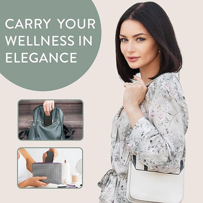 Pretty Pill Box Set - Stylish & Compact Daily Pill Organizer, Medication Pill Case, Pill Container for Vitamin Management, Pill Holder, Travel Essentials for Women & Men - Steele