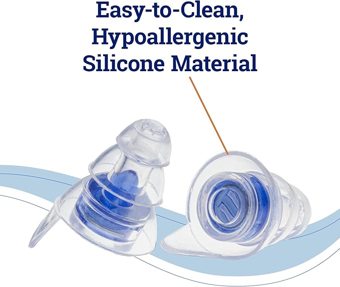 ZQuiet, Earplugs, Noise Reduction Earplugs for Sleep, Work, Concerts & Travel, Includes 2 Sizes, Premium Gift Box & Storage Case