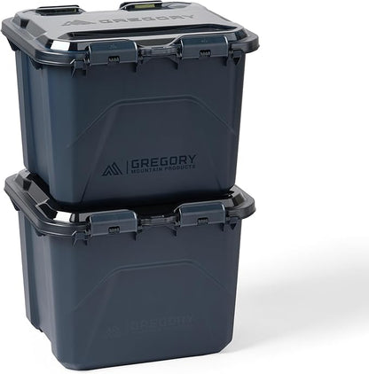 Gregory Alpaca 50L Waterproof Gear Organization/Camping Gear Box with Transparent Removeable Lid, Slate Blue