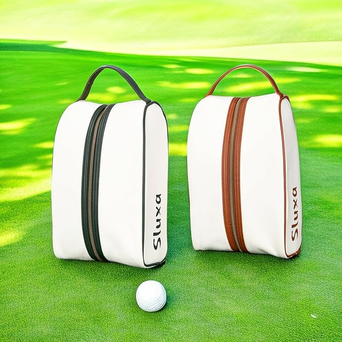 Classic golf shoe bag, Waterproof golf shoe bag for women men, Lightful Green travel shoe bag shoe storage bag.