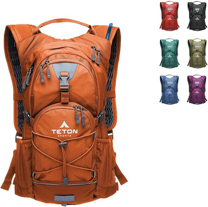 Teton Oasis/Trailrunner Hydration Backpack – Lightweight Water Pack with 2L/3L Bladder for Hiking, Running, Cycling, Biking – 2L/18L/22L Sizes – Sewn-in Rain Cover – Fits Men and Women