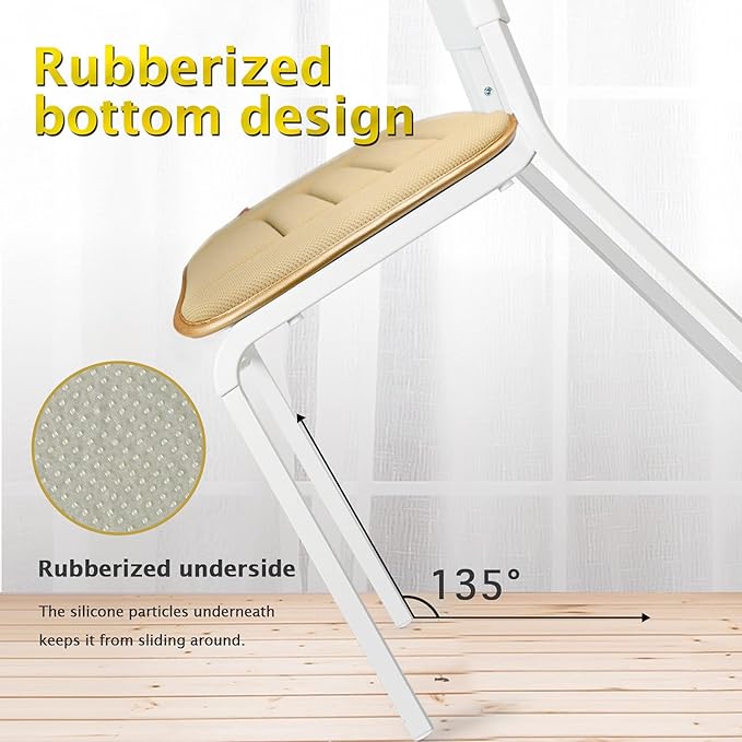 Car Seat Cushion Pad for Home Use Car Driver Seat Office Chair Memory Foam Seat Cushion(Khaki)