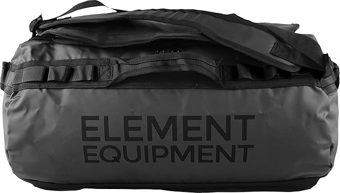 Element Equipment Trailhead Duffel Bag Shoulder Straps Waterproof Black/Black Small