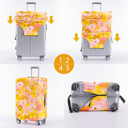 Travelkin Luggage Covers For Suitcase Tsa Approved,Suitcase Cover Protector Fit 26-28 Inch Luggage