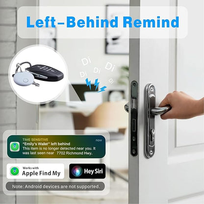 Air Tracker 2 Pack, Smart Bluetooth Tracker Works with Apple Find My (iOS Only), Item Finder Trakcer Tag Locator for Luggage, Backpack, IP67 Waterproof