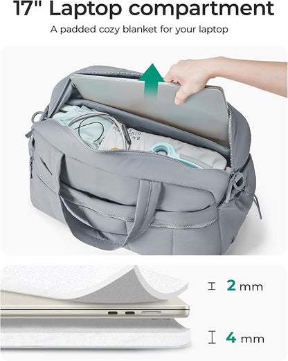 BAGSMART Gym Bag for Women, Duffle Bag for Travel with Wet Pocket, Lightweight Carry on Weekender Duffel, Water Resistant