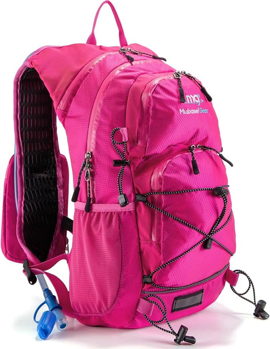 Insulated Hydration Backpack Pack with 2L Water Bladder Lightweight 22L Hiking Backpack Bag for Women Men Daypack for Hiking Running Festival Camping Biking