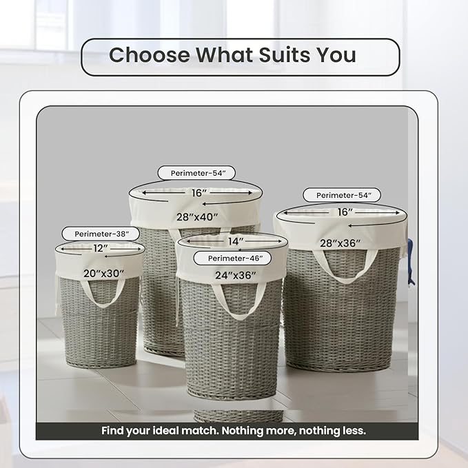 LFH Home Cotton Canvas Large Laundry Bag with Handle, Heavy Duty Drawstring Closure Washable Laundry Bags, School Travel, Home, Hotel, College Dorm, Organizer Sack, Toy Clothes 28x36 (Pack of 6)-White