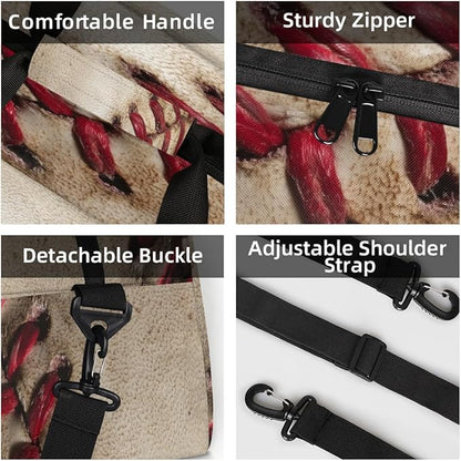 Kids Duffle Bag Girls Boys Close Up Old Vintage Baseball Weekender Overnight Bag,Lightweight Duffel Bags for Traveling Gym Sport Dance