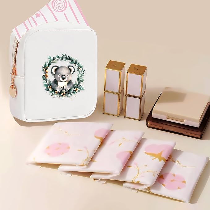 Koala Mini Makeup Bag, Koala Gift For Women Girls, Cute Portable Zipper Pouch Cosmetic Bag For Teen Girls Kids, Small Storage Bag For Sanitary Pad, Period napkin bag!