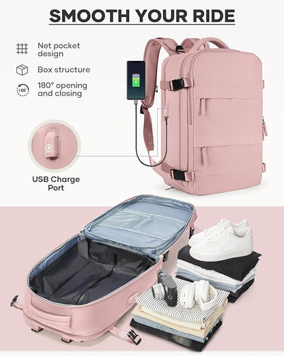 coofay Vacuum Backpack Travel with Pump Vacpack Travel Backpack with Vacuum System Compression Backpacks