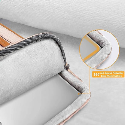 MOSISO 360 Protective Laptop Shoulder Bag,13 inch Computer Bags Compatible with MacBook Air M4 M3 M2 M1 2025-2018/Pro 13 2025-2016,Side Open Messenger Bag with 4 Zipper Pockets, Khaki