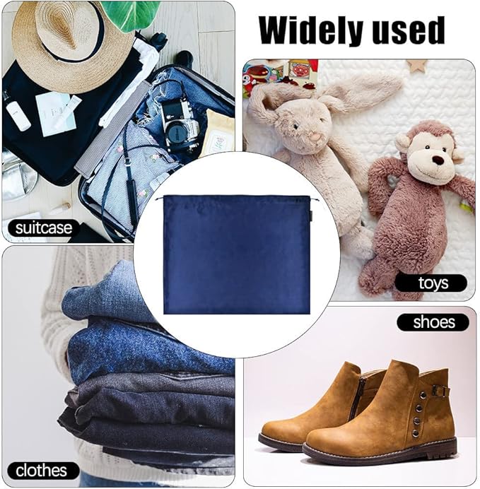 GONGKANGYUAN 6 Pack Dust Bags for Handbags – Silk Drawstring Storage Pouch, Dustproof Travel Organizer for Purses, Shoes & Boots