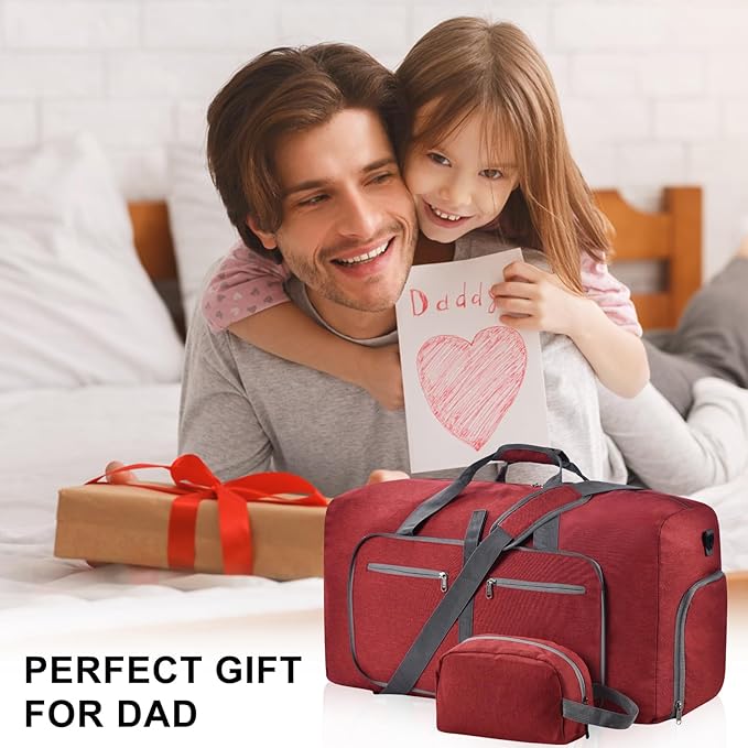 Felipe Varela Duffle Bag with Shoes Compartment and Adjustable Strap,Foldable Travel Duffel Bags for Men Women,Waterproof Duffel Bags