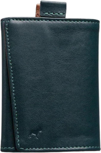 The Frenchie Co. - Speed Wallet Mini - Ultra-Slim RFID Card Holder - Quick-Access Pull Tab - Minimalist Front Pocket Wallet in Full-Grain Italian Leather