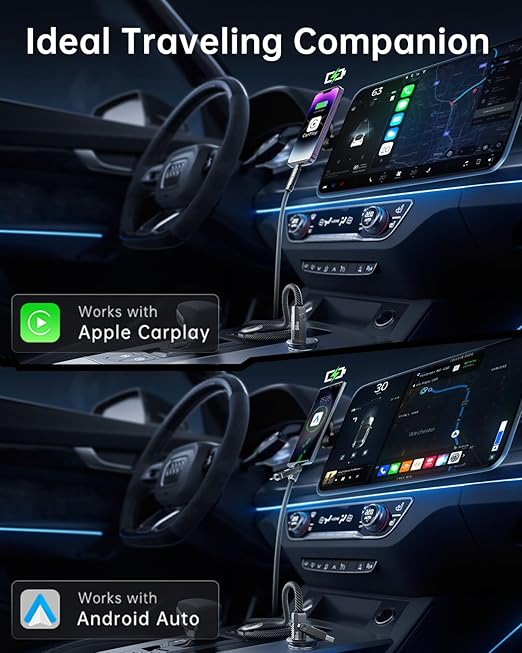 SHEZI Nylon Braided 4 in 1 USB C Cable 60W 3FT Compatible with Lightning Cable, Fast Charging for iPhone/iPad Charger Cord [480Mbps Data Sync],Multi Charging Cable with Type C/USB A, Grey