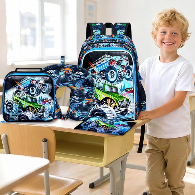 Kids Luggage for Boys and Girls, Cute Dinosaur Unicorn Rolling Wheels Suitcase for Toddler Children