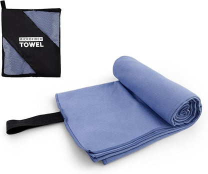 Camping Towel L Size Microfiber Quick Dry Lightweight for Travel Body Swimming Pool Beach Hiking Yoga Towels(Navy Blue, 1 Pack L)