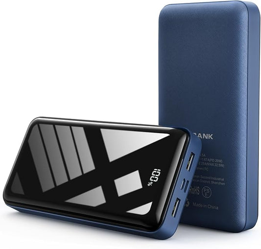 Power Bank 50000mAh 22.5W Fast Charging Portable Charger, USB C Quick Charge with 3 Outputs & 2 Inputs, LED Display, Huge Capacity External Cell Phone Battery Pack for iPhone, iPad, Camping