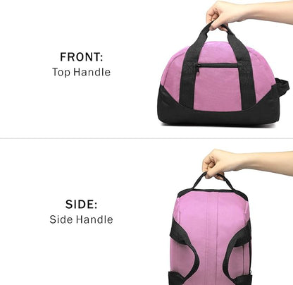 BuyAgain Duffle Bag, 12" Small Mini Travel Carry On Sport Duffel Gym Bag with Top Handle