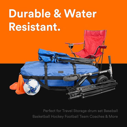 Fitdom 106L 45" Heavy Duty Extra Large Duffle with Upgrade Zipper, Durable & Water Resistant. Perfect as Camping Travel Storage Tent Storage Sports Equipment Bag For Coaches & More