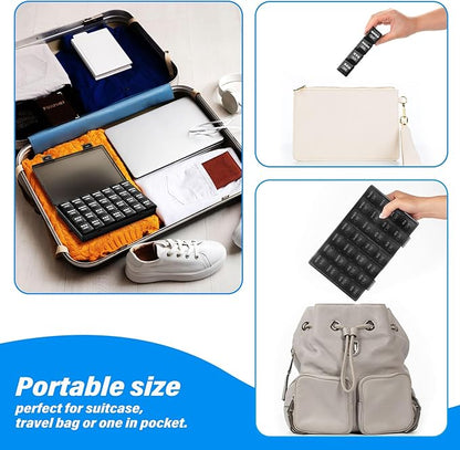 XL Large Weekly Pill Organizer 4 Times a Day, 7-Day Pill Boxes and Organizer AM PM, Big Compartments Pill Case, Monthly Medication Organizer 28-Days Dispenser for Fish Oils