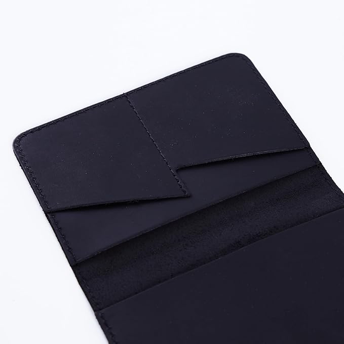 INCARNE Leather Passport Holder for Travel - Passport Case - Passport Wallet for Men - Passport Cover for Women Sleeve Protector - Travel Essentials Vacation Luggage Travel Gifts - Vintage Black