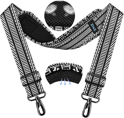 ZINZ 79.5" Universal Strap with Ultra-Thick Fixed Breathable Pad - Adjustable Heavy-Duty Shoulder Strap for Laptop, Crossbody, Luggage, Gym, Camera Bag and More - TH01B03