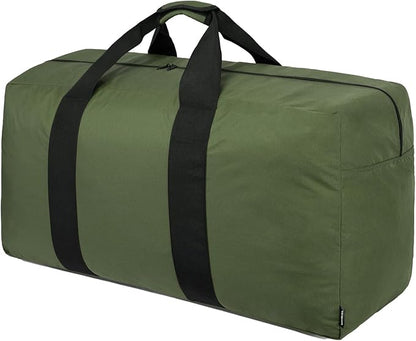 Vorspack Extra Large Duffle Bag for Travel - 100L Duffel Bag for Men Gear Bag for Storage Foldable Weekender Bag for Overnight Camping - Green