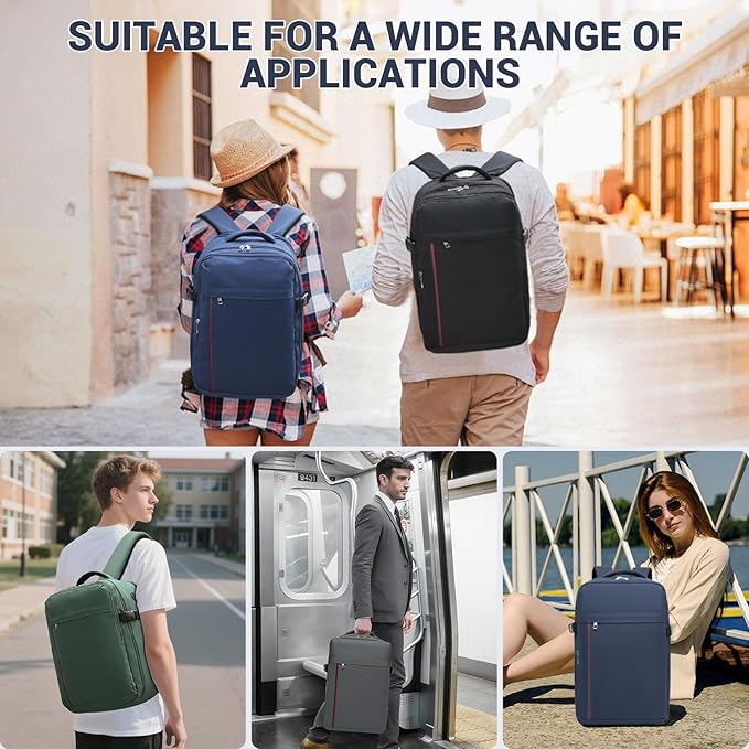 Kono Backpack Carry-on Bag 40x20x25 Carry-on Bag Airplane Travel 20L, 15.6-inch Laptop Backpack, for Men Women, Grey