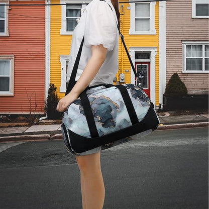 JIANYA Kids Overnight Duffle Bag Girls Boys Sport Gym Bag with Shoe Compartment & Wet Pocket, Carry On Weekender Travel Bag for Kid Girl Boy