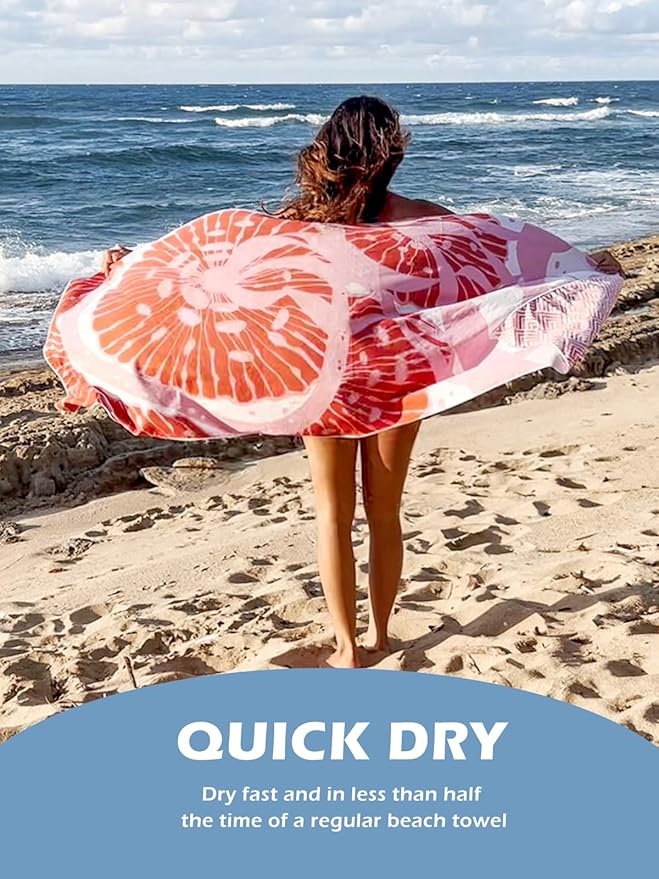 Eunzel 2 Pack Microfiber Beach Towel, Quick Dry Travel Towel Large Sand Free Towel for Beach, Camping, Swim Pool, Gym, Sports& Yoga 71"x32", Whale& Jellyfish