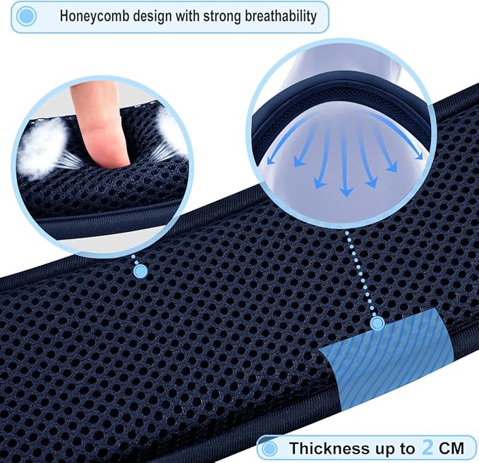 ZINZ 60 Inch Shoulder Strap with Removable Ultra-Thick Pad, Adjustable Buckles Shoulder Crossbody Strap for Luggage Bag