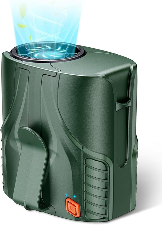 2025 Portable Personal Waist Fan& Neck Fan, 14000RPM Brushless Motor, 40H Runtime Rechargeable, 6-Speed Quiet Operation, Clip-On Personal Body Cooling for Camping/Worksites/Outdoor