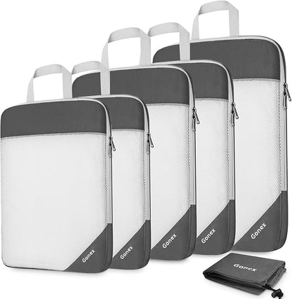 Compression Packing Cubes, Gonex Extensible Storage Mesh Bags Organizers