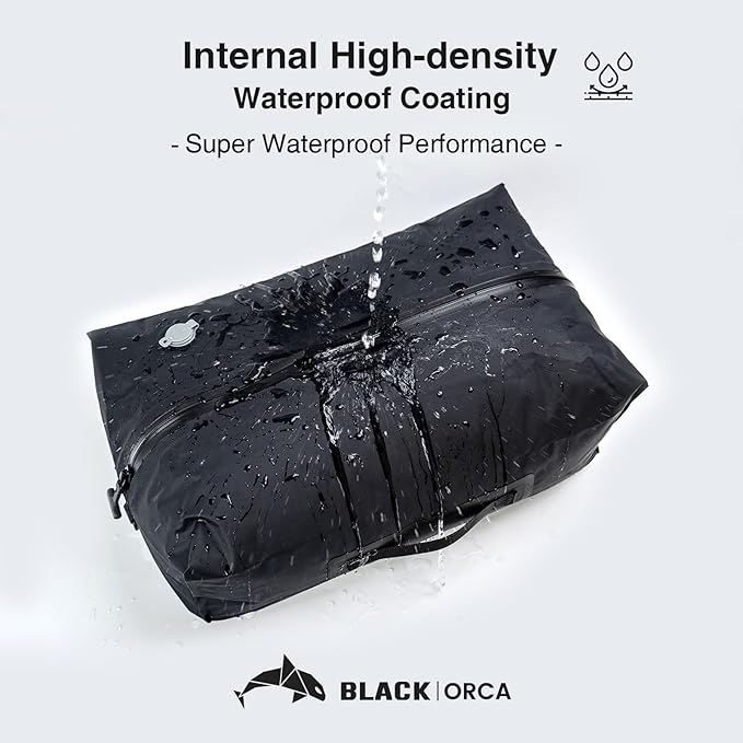 2 PC Travel Vacuum Bags with Pump, IP67 Reusable Vacuum Compression Bags for Travel, Business Trips, Hiking, Camping, Water Activities, Vacuum Seal Bags for Clothing