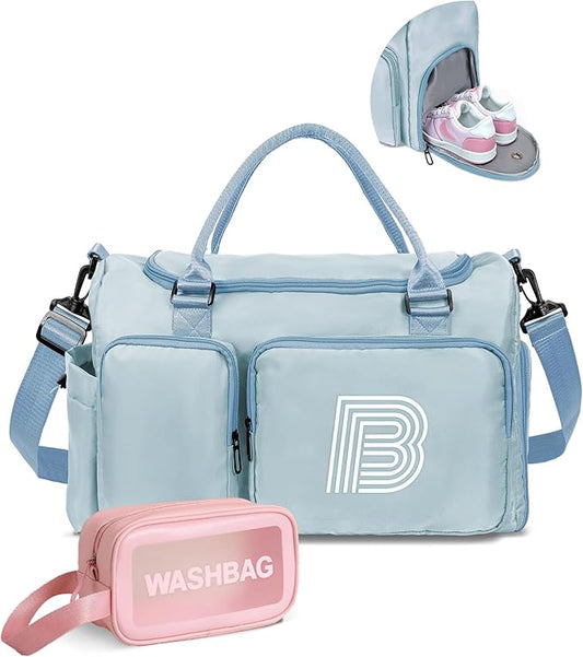 Birthday Gifts Teen Girl Gift, Initial Travel Duffle Bag, Duffel Bag,Personalized Weekender Bag, Monogram Overnight Bag Girlfriend Birthday Gifts for Women Gifts for Teen Girls Boys