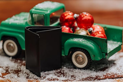 House of Jack Co. Eastwood RFID Trifold Wallet for Men, Double Bill Compartment, Full Grain Cowhide Leather Wallet, Black