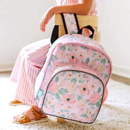 Wildkin JumpOff Jo 12-inch Kids Backpack – Lightweight, Durable Toddler Bag - Floral Watercolor